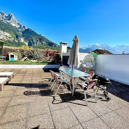 Le Petit Paradis Au Pied Du Monte Blanco,jacuzzi Prive, Rooftop,air De Jeux Apartmán *