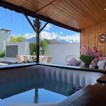 Le Petit Paradis Au Pied Du Monte Blanco,jacuzzi Prive, Rooftop,air De Jeux Apartmán